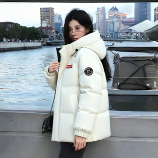 2025款鸭鸭羽绒服女高充绒量防寒短款新款冬装户外加厚保暖防寒服