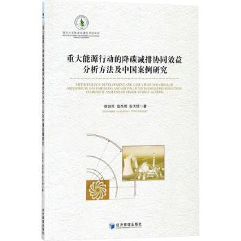 正版重大能源行动的降碳减排协同效益分析方法及中国案例研究欧训民，袁杰辉，彭天铎著经济管理出版社 9787509656846可开票