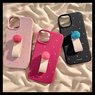 原单出口适用iPhone16苹果15保护套14plus新款13代购手机壳12miniiPhone波点可爱保护套11promax日单欧美潮牌