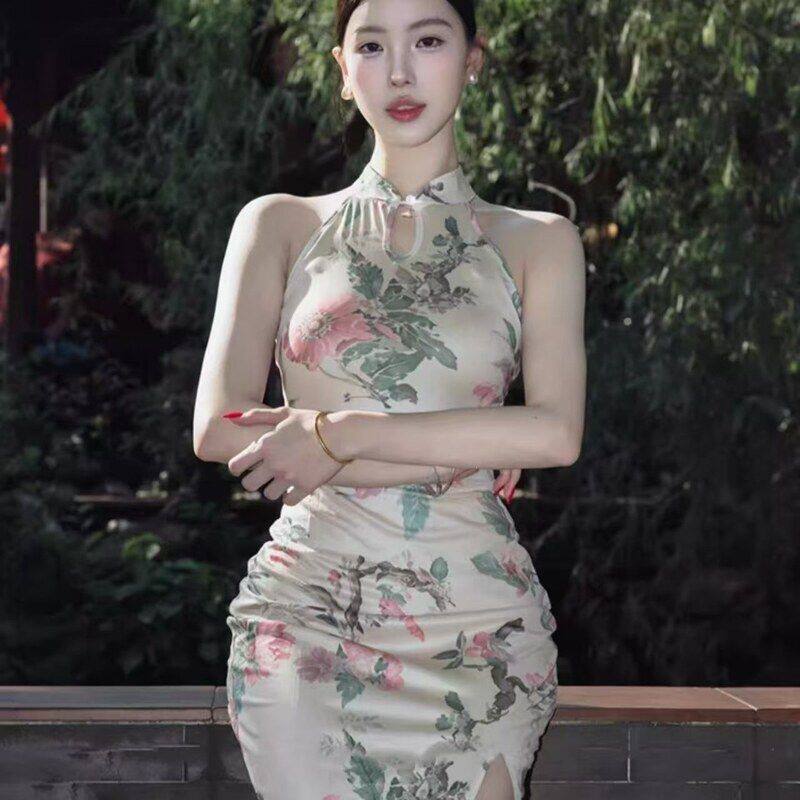 原/白玉瓷肌 新中式旗袍 国风绝美改良连衣裙女
