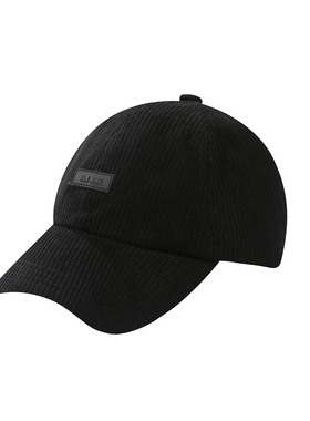 王嘉尔同款灯芯绒棒球帽遮阳帅气百搭潮牌设计钢圈字母太阳鸭舌帽