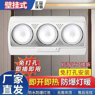 浴霸风暖灯暖一体可移动浴霸暖风机浴霸暖灯泡挂壁式灯暖浴室速热