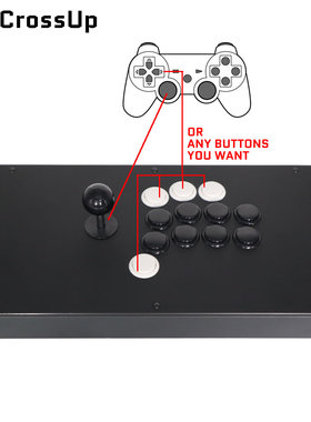 FIGHTBOX街机摇杆M8-CrossUp格斗游戏控制器街霸三和附加自定义