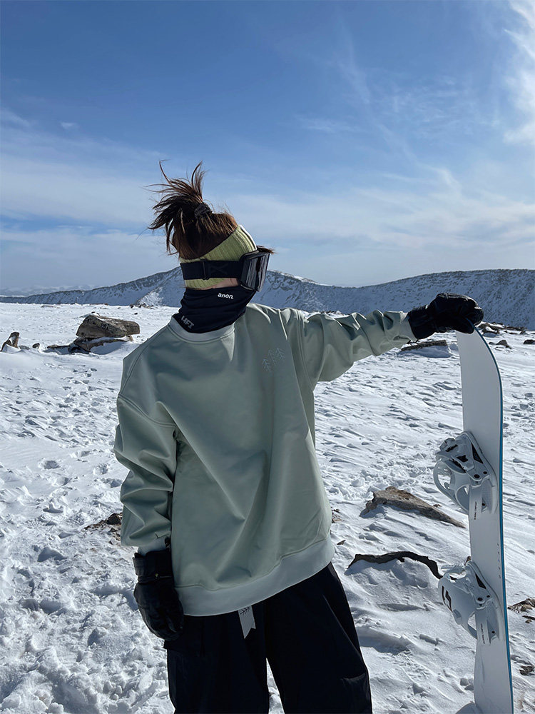 AWKA Laser Simple Waterproof Sweater for Men and Women Same Style Snowboarding Niche Professional Winter Top