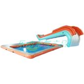 海上充气游艇滑梯充气带网潜水游泳池带座椅沙发躺椅水上漂浮台