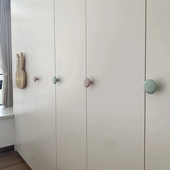 星翡家居马卡龙拉手儿童房衣柜女孩卡通柜门抽屉彩色把手圆形陶瓷