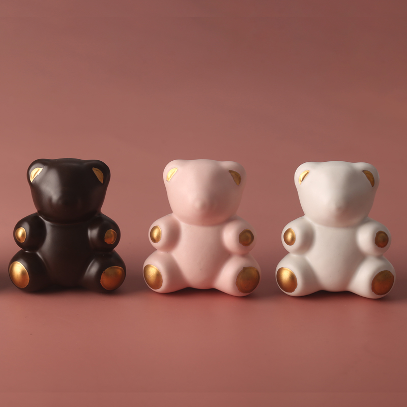 星翡新款可爱小熊儿童房衣柜把手