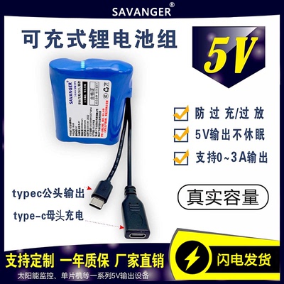 5v锂电池组大容量18650