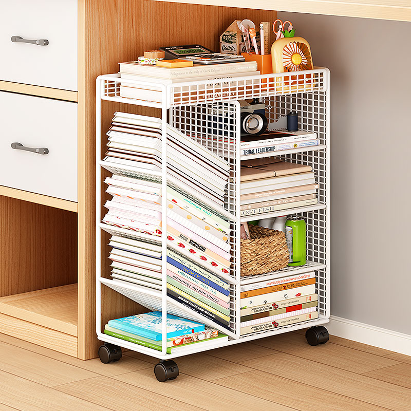 书架置物架报纸报刊海报ins杂志收纳层架书报手册展示架资料储藏