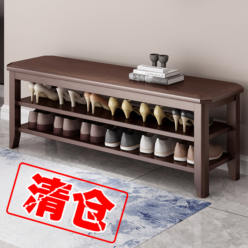 实木鞋柜家用门口室内好看收纳省空间多层多功能简易入门可坐鞋架
