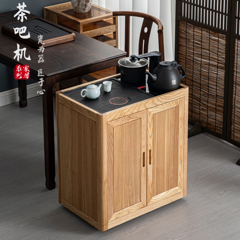 白蜡实木移动茶吧机2024新款家用水桶下置办公室全自动智能饮水机