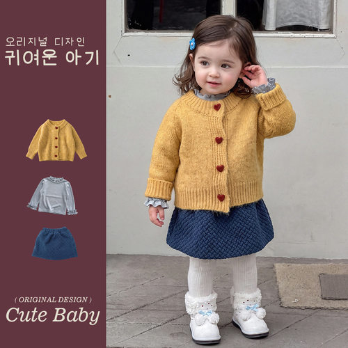 全棉A类女童冬季新款套装
