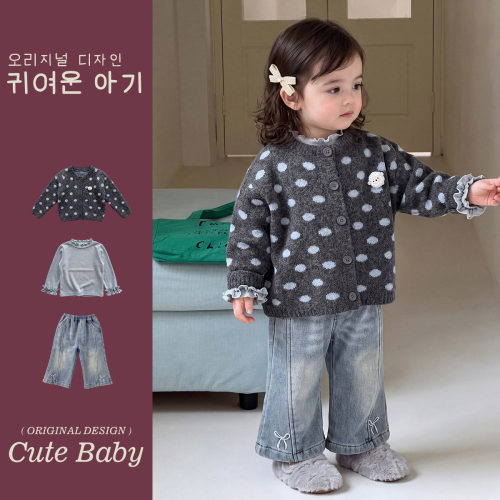 全棉A类女童冬天衣服套装