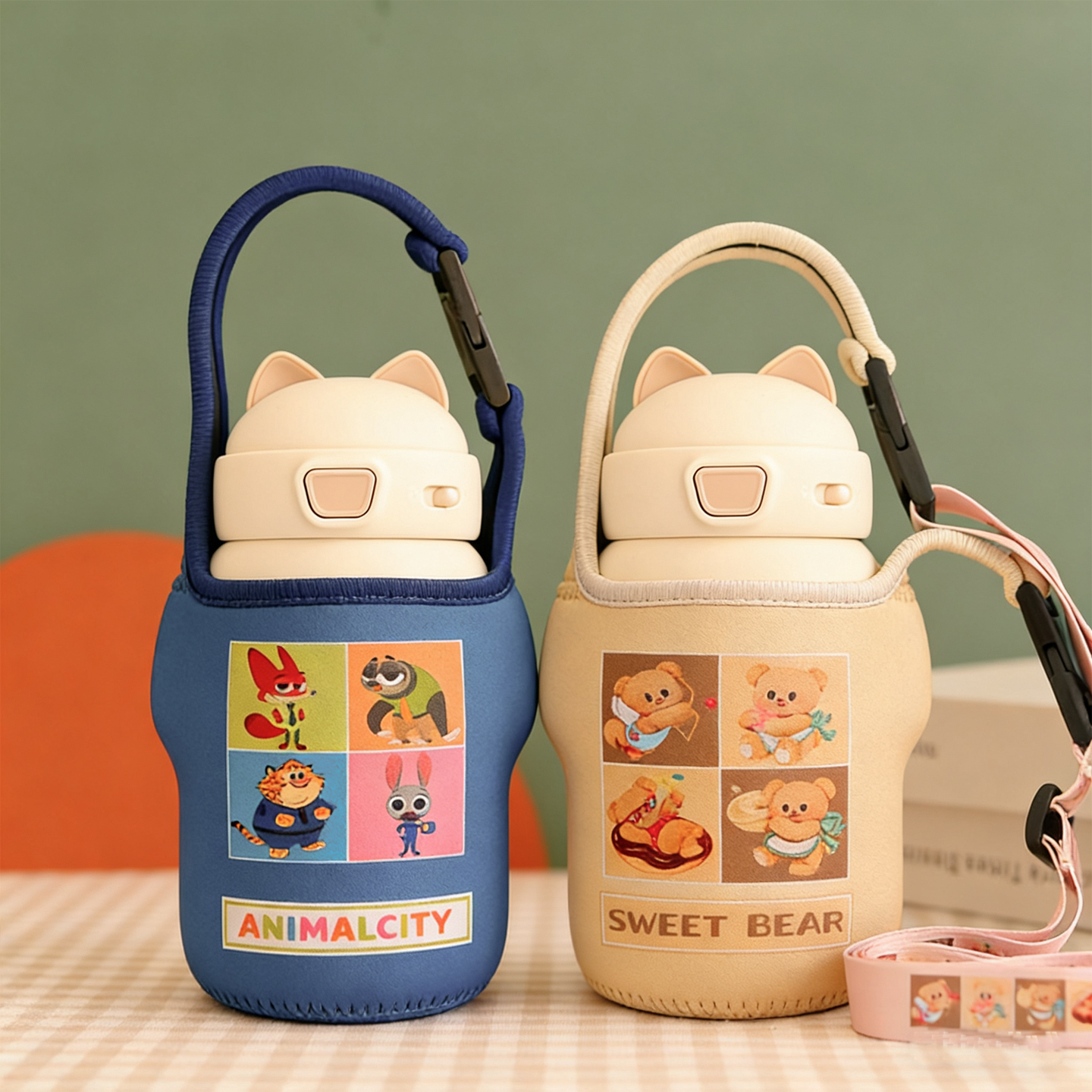 苏伯尔椰奶白保温杯保护套