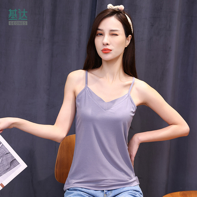 基达莫代尔吊带背心女短款修身