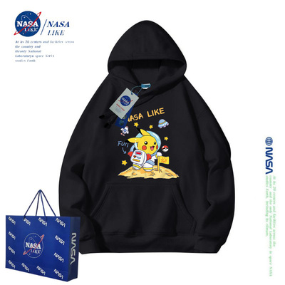nasa联名比卡丘连帽卫衣男童儿童
