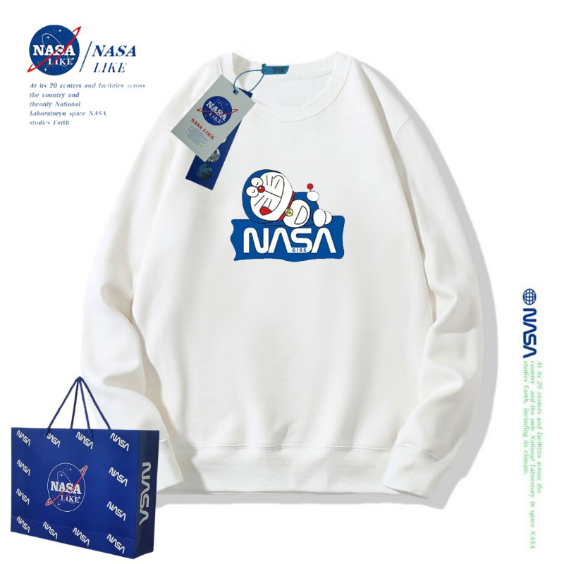 nasa联名叮当猫圆领卫衣春秋薄款
