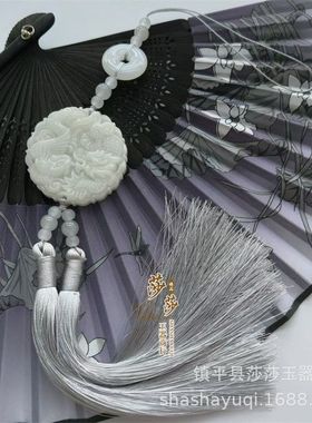 长古风平安扣汉服腰饰成品男女腰间龙凤玉佩腰佩禁步流苏古装挂件