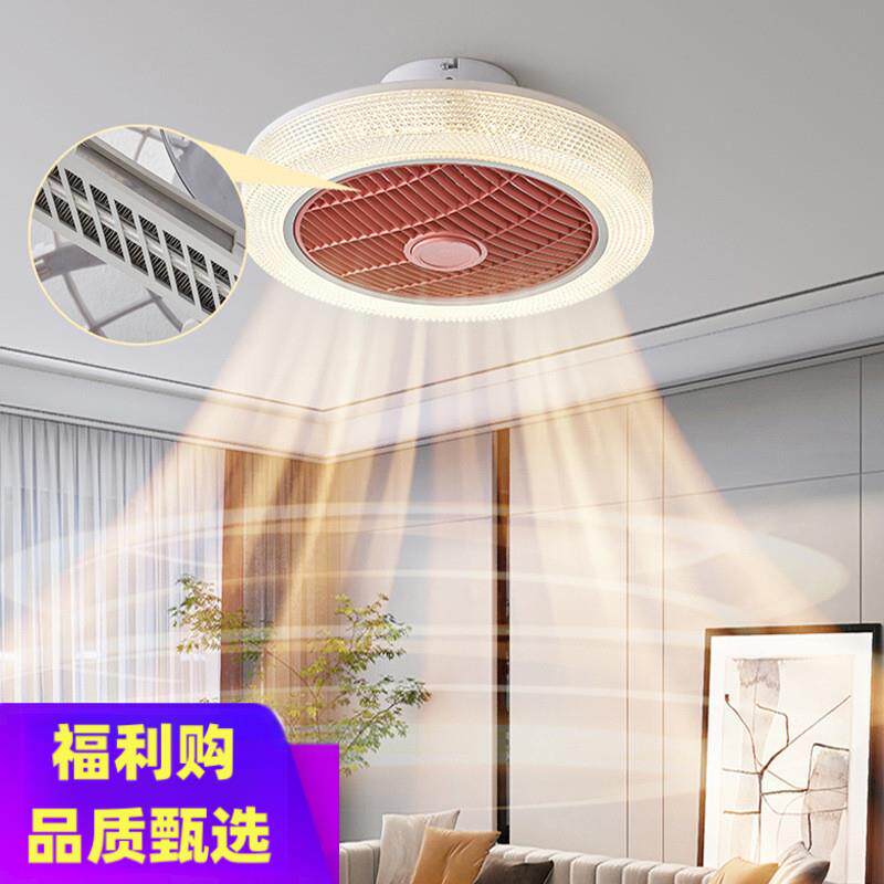 110V台湾冷暖两用吸顶风扇灯家用卧室智能变频电扇灯照明取暖一体