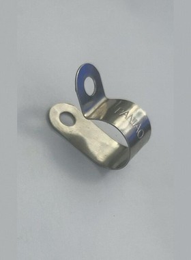 304不锈钢单管夹片R型管卡P型水油管夹电缆Q686夹理线束线夹线卡