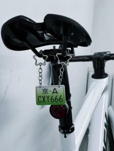 自行车亚克力迷你小车牌定制公路车单车号码牌挂饰挂件装挂饰挂件