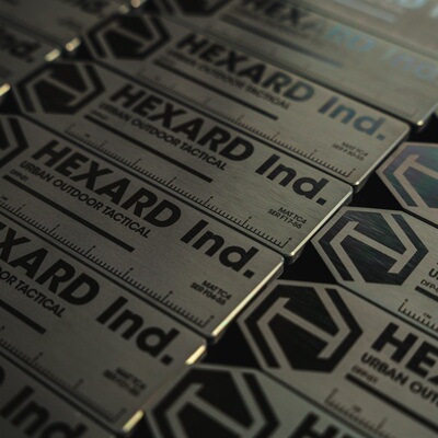 【tag】hexard dfp-01金属士气臂章 战术 机能 edc 钛合金 魔术贴