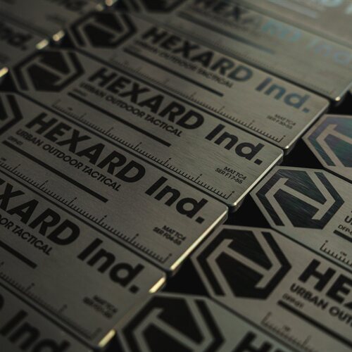 【tag】hexard dfp-01金属士气臂章 战术 机能 edc 钛合金 魔术贴