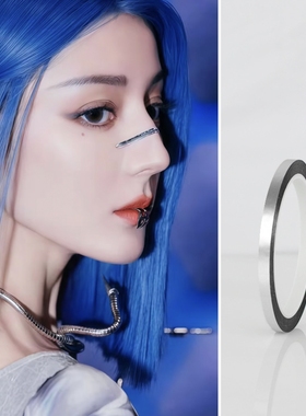 3099科技妆银色胶带脸贴装饰儿童未来感舞台表演妆赛博朋克写真妆