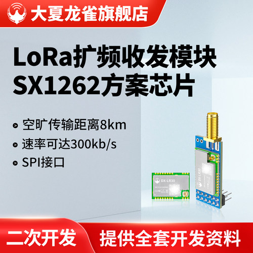 大夏龙雀SX1262无线LoRa模块SPI