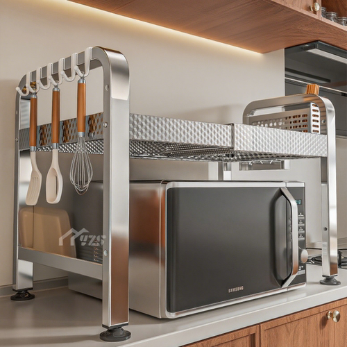 【不锈钢】微波炉置物烤箱架