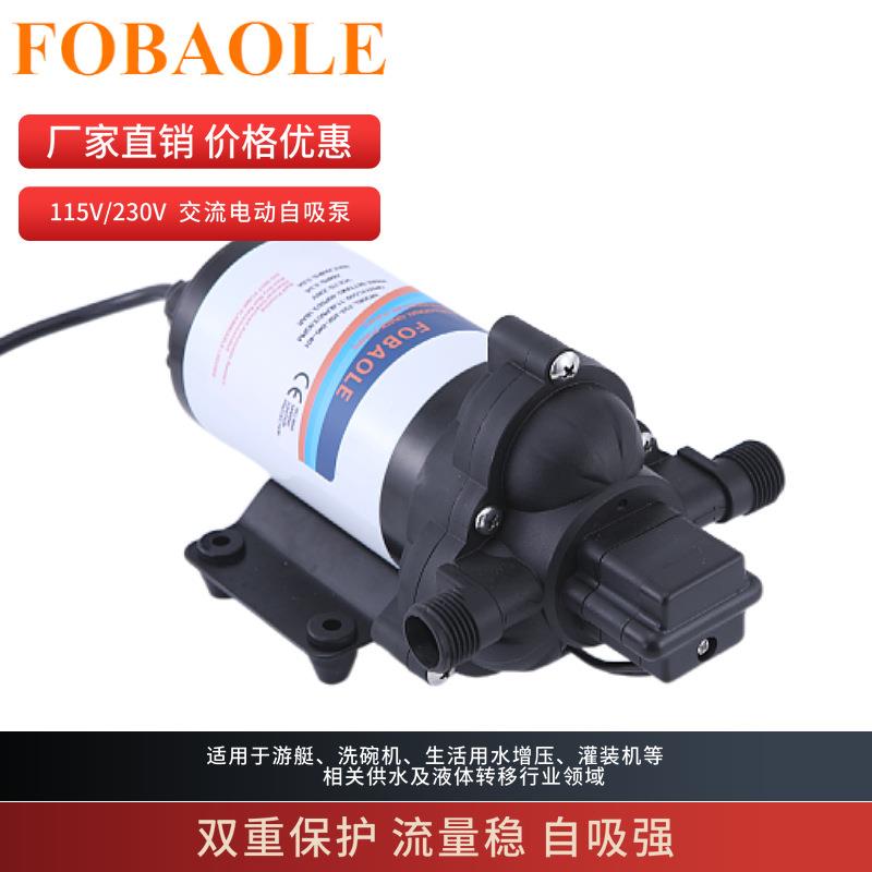 跨境热销115V喷雾11.6升交流隔膜泵230V船用车载电瓶自吸泵游艇泵
