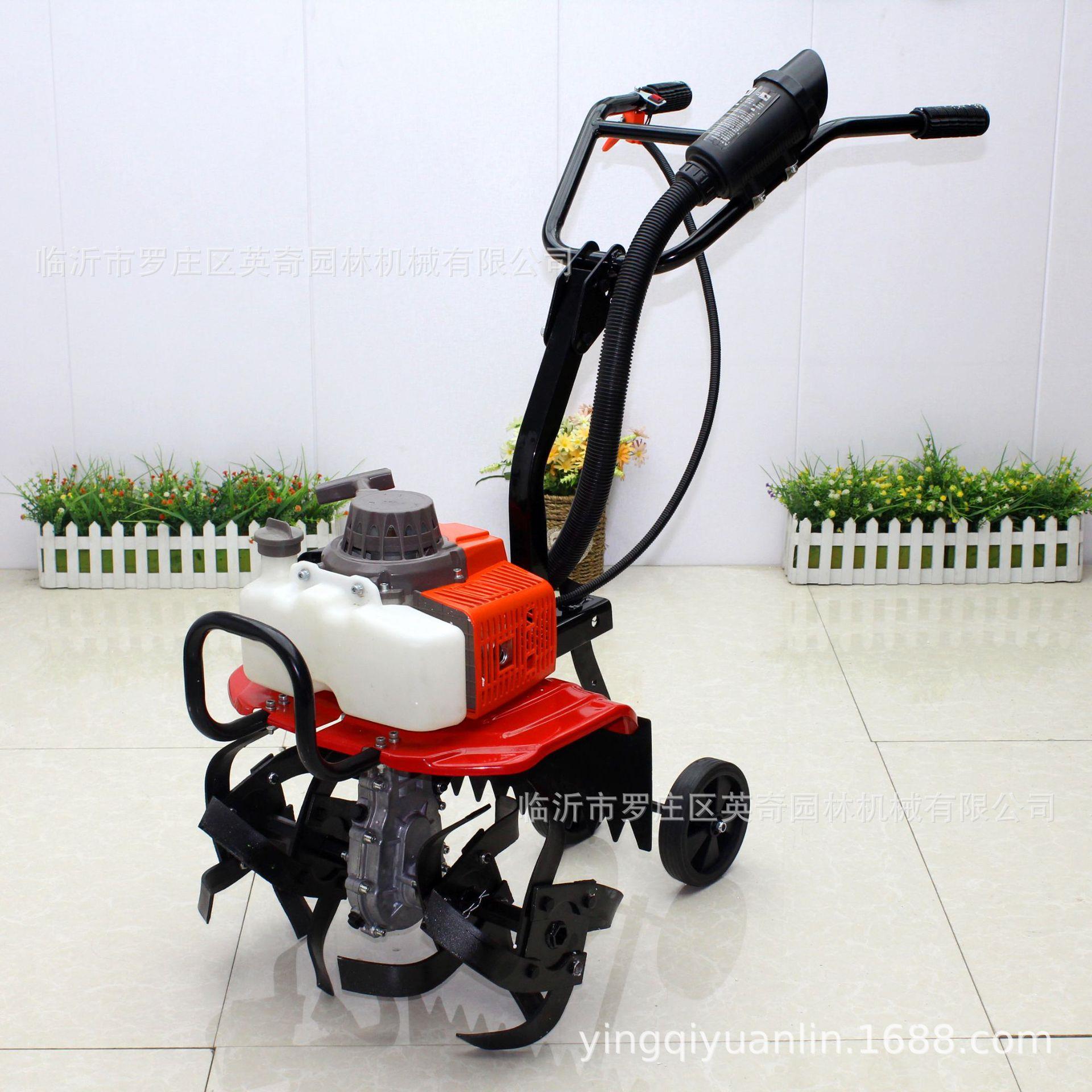 1E48F微耕机农用土壤松土翻土机家用小型旋耕机田园机及配件