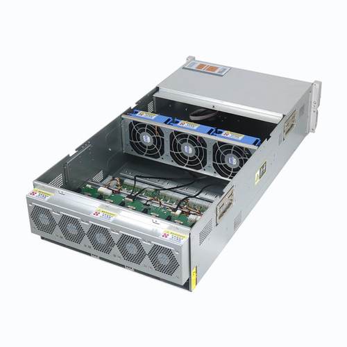 定制4U24盘GPU6卡10卡机架式服务器模组电源算力机箱