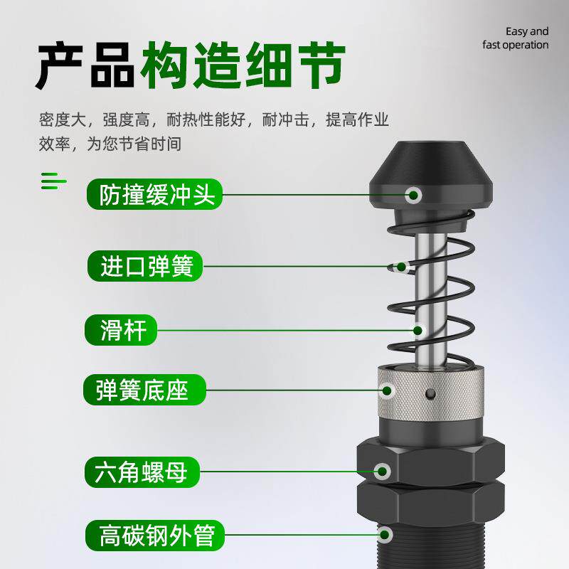 可调油压缓冲器液压稳速器 阻尼器 SR HR15 HR30 HR60 HR80 HR100