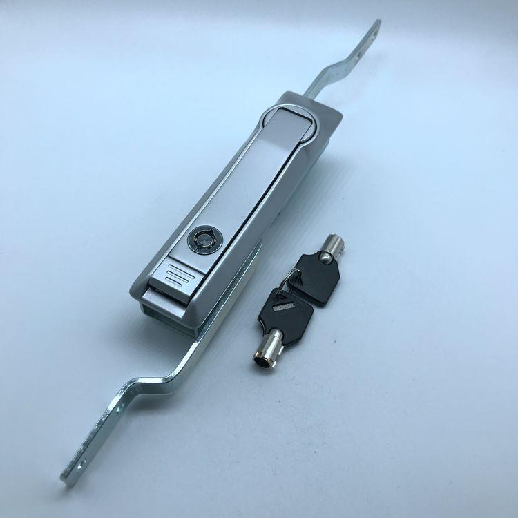 MS828L-FK01弹子锁芯银色连杆锁，电柜门锁，配电箱门锁，机柜锁