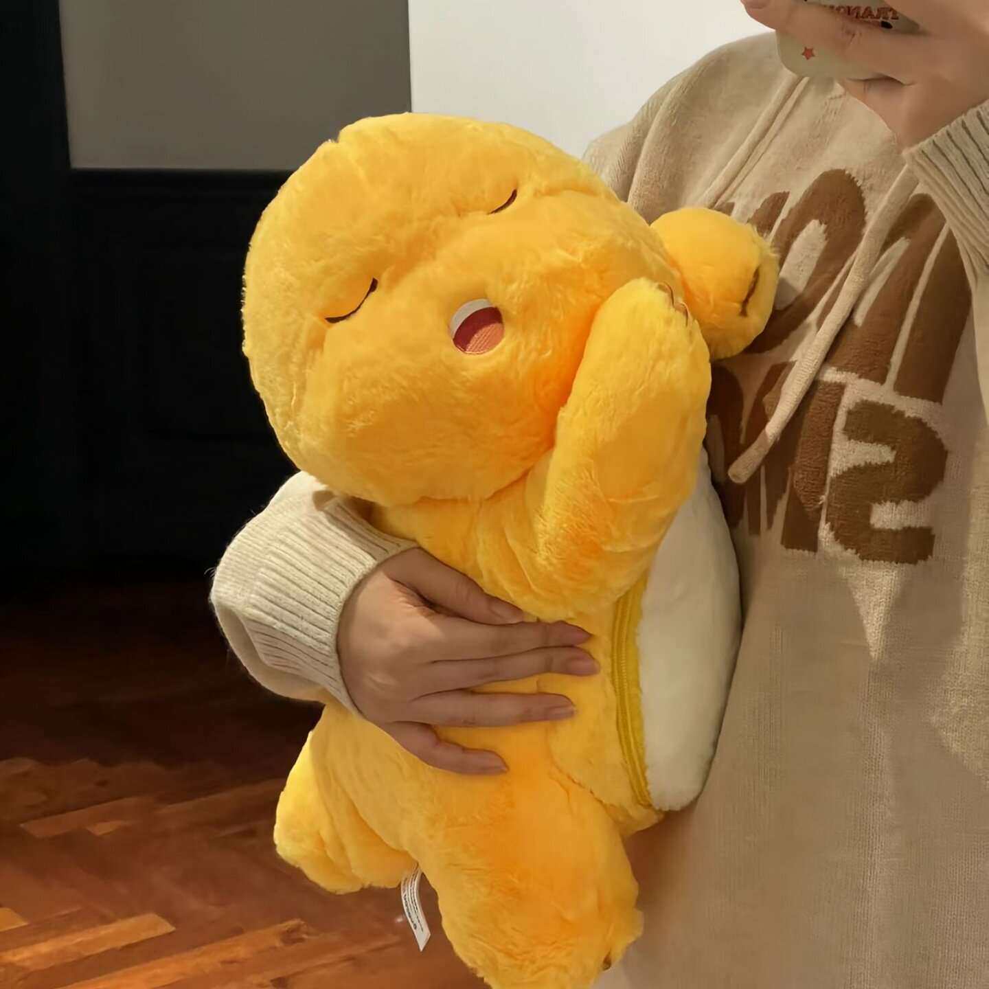 毯子抱枕二合一毛绒公仔玩偶奶龙趴趴生日礼物女生大号午睡毛毯