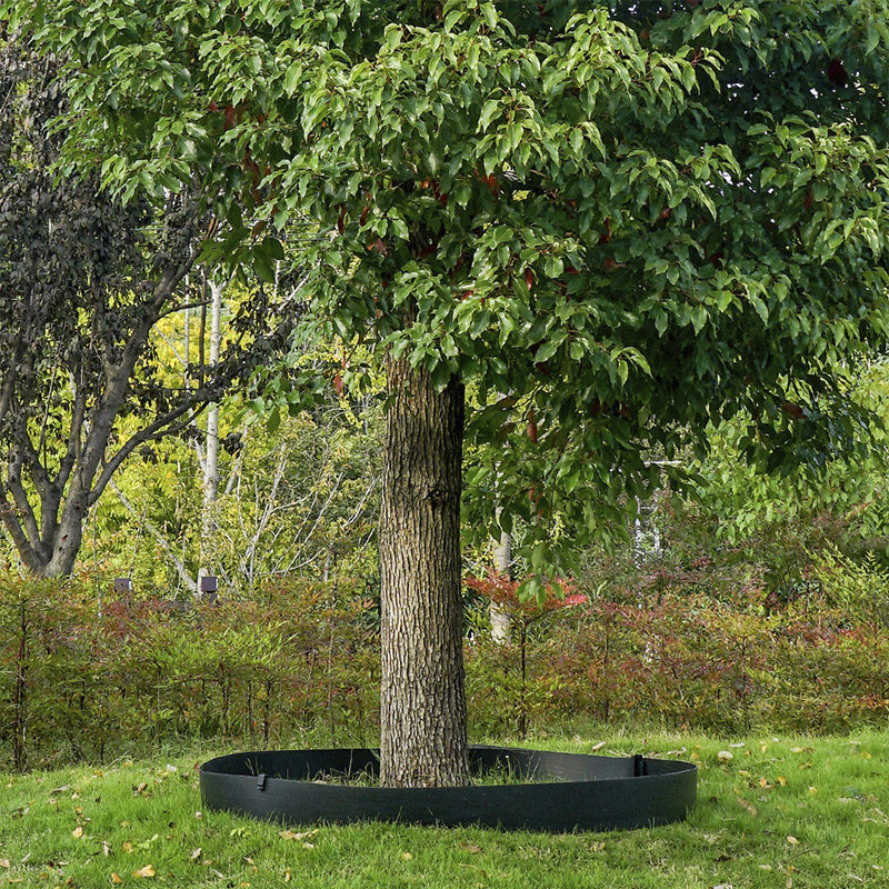 园林绿化草石隔离带花园庭院绿化带挡土板加厚木纹围树草石分隔带