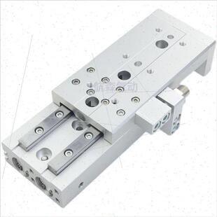 亚德客小型气动滑台气缸HLQ6X10SA/8/12/20/X10X20X30X40X50X75SA
