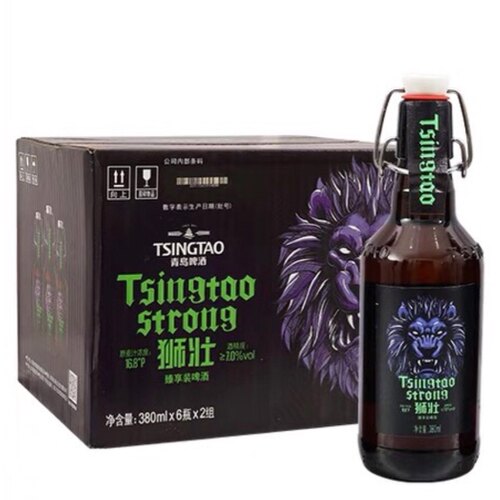 青岛啤酒7度狮壮380ml高端产品