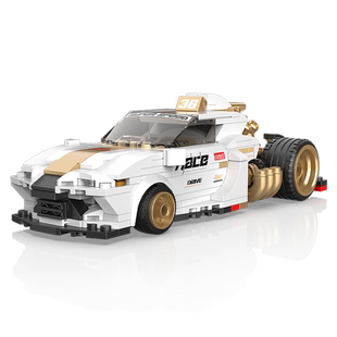 迪库积木玩具酷小砖超爆改跑车收藏机械科技组益智男孩子礼物汽车