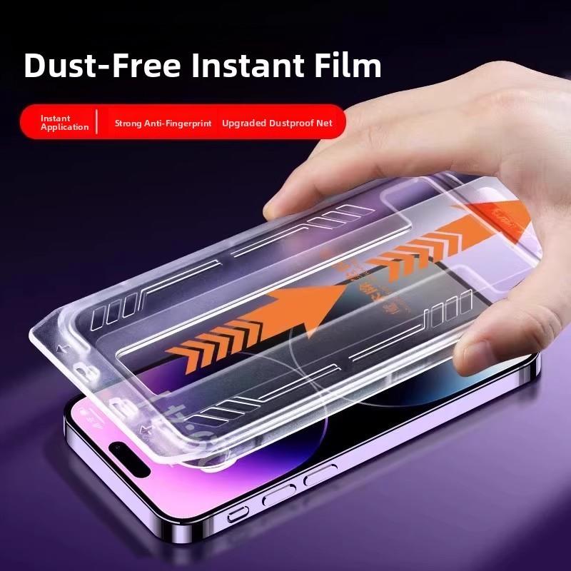 无尘贴膜仓iPhone钢化膜秒贴盒除尘神器懒人贴膜盒适用苹果iPhone