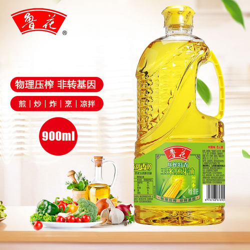 鲁花压榨特香玉米胚芽油900ml