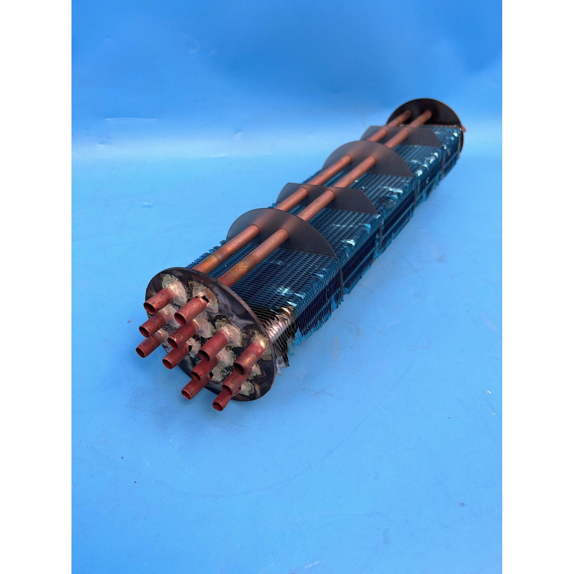 冷冻干燥机铜管铝翅片蒸发预冷器空气压缩机气体散热降温冷却器