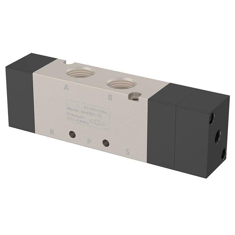 4A430C-15三位五通气控阀 气控阀气动换向阀08/230C双气控电磁阀