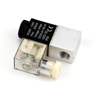 08二位二通控制阀常闭式 电磁阀2V025 换向阀DC24V气阀开关AC220V