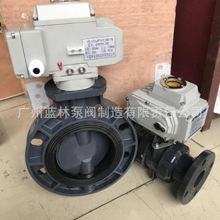 耐腐蚀耐酸碱蝶阀 UPVC气动蝶阀 D671S气动PVC蝶阀 气动塑料蝶阀