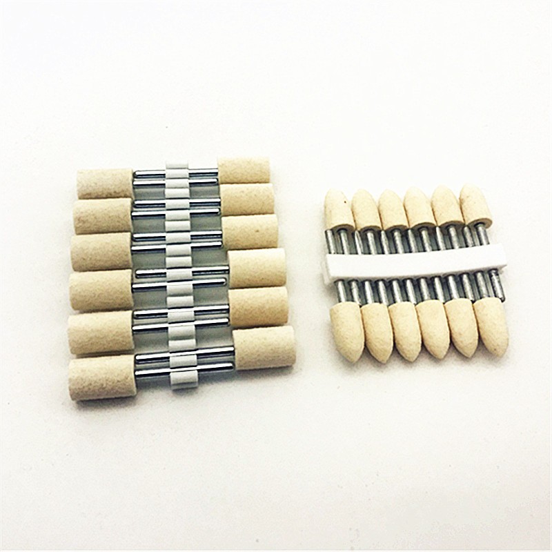 羊毛抛光轮磨头柄3mm电磨头玻百叶轮