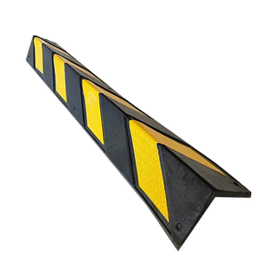 车库护墙角反光防撞条停车场交通标识橡胶轮廓标道路安全墙角护角