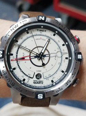 Timex天美时男士手表航海家户外多功能运动夜光潮汐指南针T2N721
