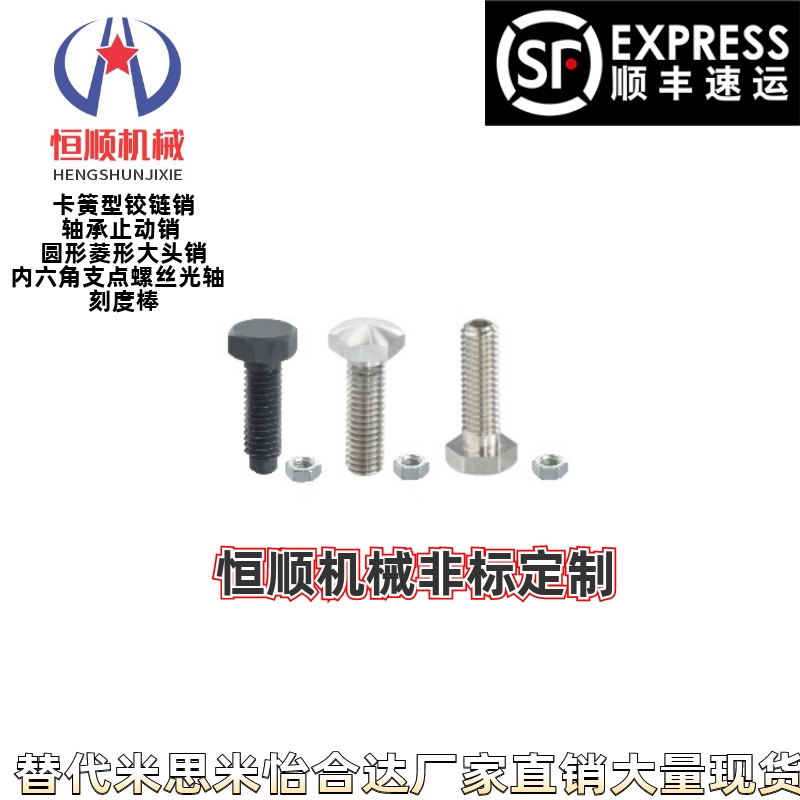 PBE01/02/06/11/21/22 /26-M4 5 6 8 10 12 16定位螺栓 螺纹前端R